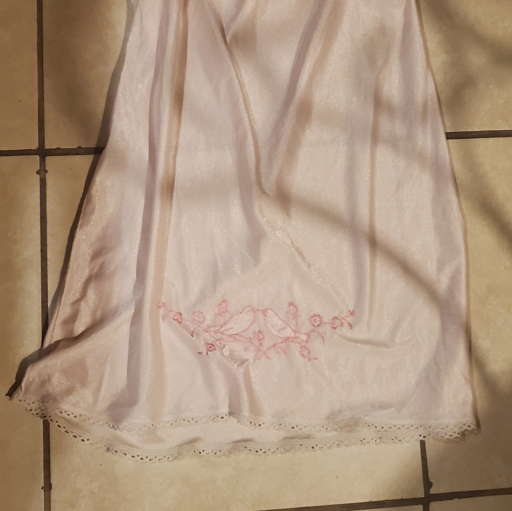 Vintage Embroidered Skirt Slip ! beautiful